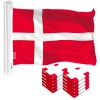 UD_Denmark Danish Flag 3x5 Ft 10-Pack 150D Printed Polyester By