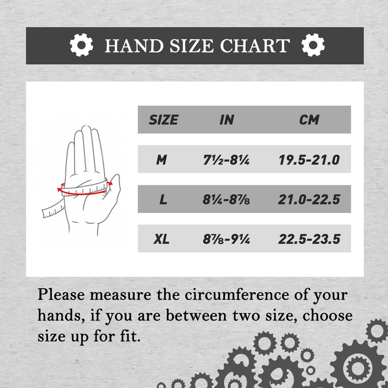 HANDLANDY Anti Vibration Gloves Men Impact Resistant Work Gloves, Padded
