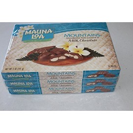 Multi Pack Mauna Loa Mountains Chocolate Covered Macadamia Nuts (3-5oz boxes) (3 Boxes-45 pieces) by Mauna Loa