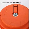 Cabezal Universal Metalica Acceso Para Desmalezadora Césped Naranja