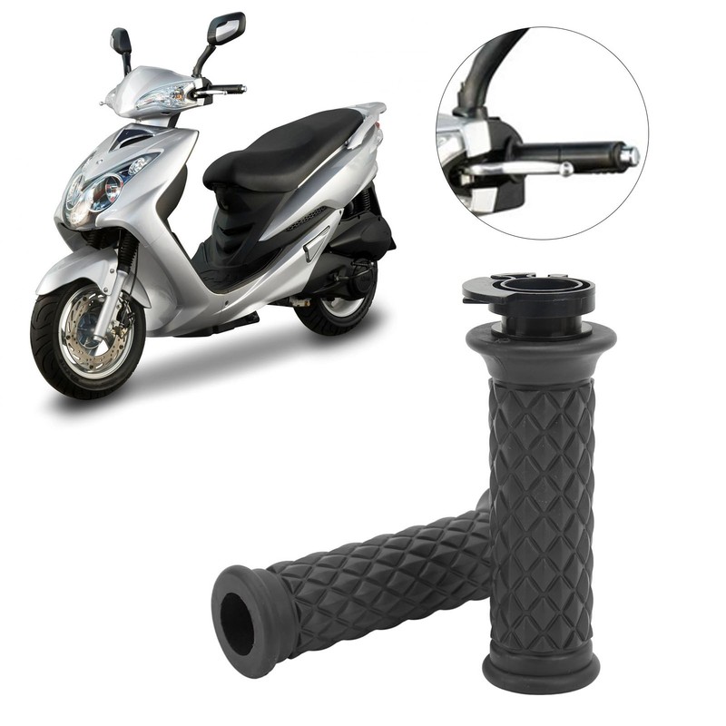 1 Pair 22mm Throttle Handle Grips Universal Comfortable Grasp Fit