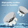 Bathroom Sink Overflow Cover Basin Trim Brass Insert in Hole