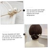 PACKOVE 2pcs Pearl Hair Chopsticks Elegant Womens Hair Stick Accessories
