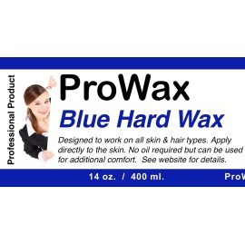 ProWax 14 ounce blue hard wax can - USA warmer compatible