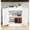 WYJREES WiFi Router Storage Cabinet, Multi-Functional Router Storage Box, Floor