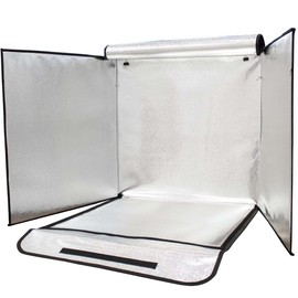 Bower Portable 24" Studio Light Box for Smartphones, DSLRs & Compact Cameras - Foldable Design with Adjustable LED Lighting & Multicolor Backdrops