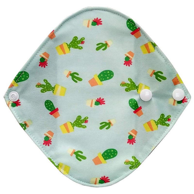 ZCOINS 4 Pieces Reusable Panty Liners Cloth Sanitary Pads Light