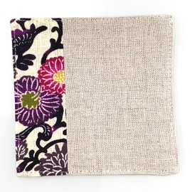 Kubakasaya Ryukyu Beni-shaped Coaster Okinawa Souvenir Red Coaster Cream 1 Piece Miscellaneous Goods