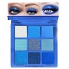 AuraBeen Royal Blue Glitter Eyeshadow Palette - Highly Pigmented, Long-lasting,