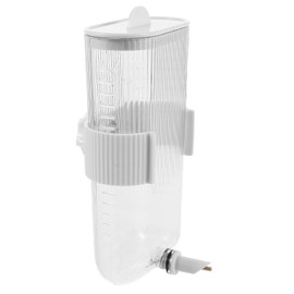 BESPORTBLE Dispensador de Agua para Pájaros Tipo Jaula 360 Ml Transparente para Loros Canarios y Periquitos Comedero Automático sin Ensuciar Bebedero de Interior para Jaula Pequeña