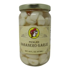 Buc-ee's Pickled Habanero Garlic in a Resealable Jar, Gluten Free, No High Fructose Corn Syrup, 16 Fl Ounces