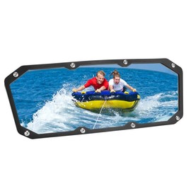 DeYeShiKi Universal Marine Rear view Mirrors, Upgrade UTV Wide-angle Convex Rear View Mirror Fit for Ski Boats Yacht Pontoon Boat Compatible with 2017-2021 Polaris Ranger 500 570 1000 XP 900 XP S