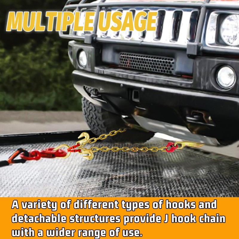 SENKEYFE Grade 80 V Bridle Towing Chain - 5/16" 3