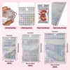 Magibeads 60Pcs Resealable Small Packaging Bags 2x4 3x5 4x6 Iridescent