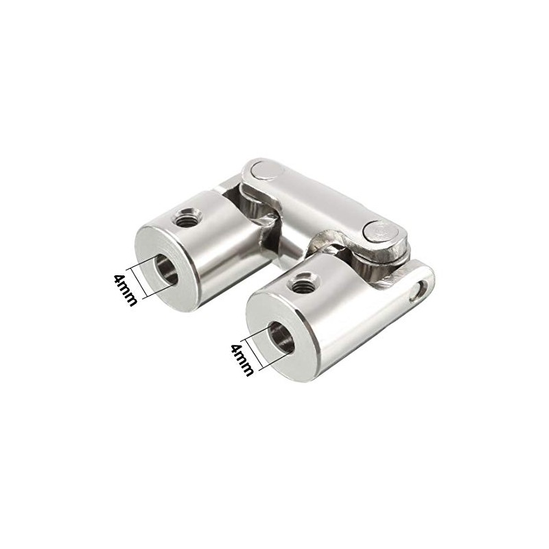 sourcing map 4mm to 4mm Inner Dia 2 Section Rotatable