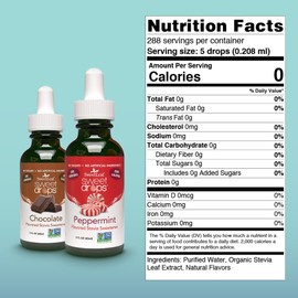 SweetLeaf Sweet Drops- Flavored Stevia Liquid Sweetener, Organic Stevia Extract, Zero Calorie, Gluten Free, Keto Friendly, Non GMO, Natural Flavor, Sugar Alternative- Variety Pack, 2 Fl Oz (Pack of 3)