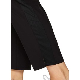 RBX Women's Plus Size Stretch Woven Ankle Pant with Pockets Ribbed Side Black 2X