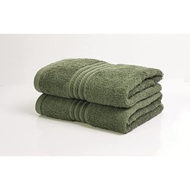 Bentley Priory Linens Hand Towels (2 PACK) for Bathroom Supreme Range 500GSM Super Soft Egyptian Hotel Collection 100% Cotton Pack of 2 Absorbent and Quick Dry Hand Towels Set 50 x 85cm (SAGE GREEN)