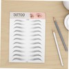 IWOWHERO 5pcs Realistic 6d Waterproof Eyebrow Stickers Hair-like Temporary Brow