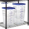 FSUON 4 Pack Clear Food Storage Containers with Lids and