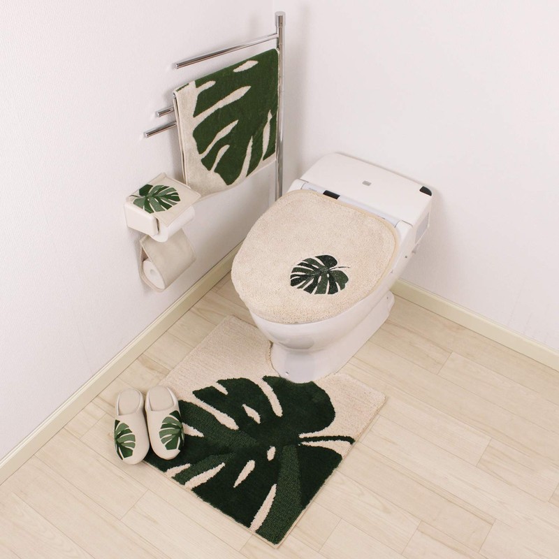 Senko M+home Monstera Beige Modern Paper Holder Cover with Paper