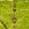Zaer Ltd. Ornate Hanging Rain Chains (Bronze Finish, Honeycomb)