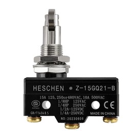Heschen Micro switch Z-15GQ21-B panel mount cross roller plunger medium OP 3 Screw Terminal 15A Rated Current