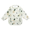 Hisprout Waterproof PU Unisex Infant Toddler Baby Long Sleeve Bib,