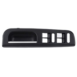 Yctze ABS Car Master Window Switch Control Panel Trim Bezel with Pull Handle Trim (Black) for Golf 4 Window Regulator Switch, Window Regulator Switch Passat 3bg, VW Golf 4 Window Regulator Window