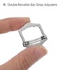 sourcing map 10Pcs Metal Adjuster Slide Buckles, 25mm Webbing Strap