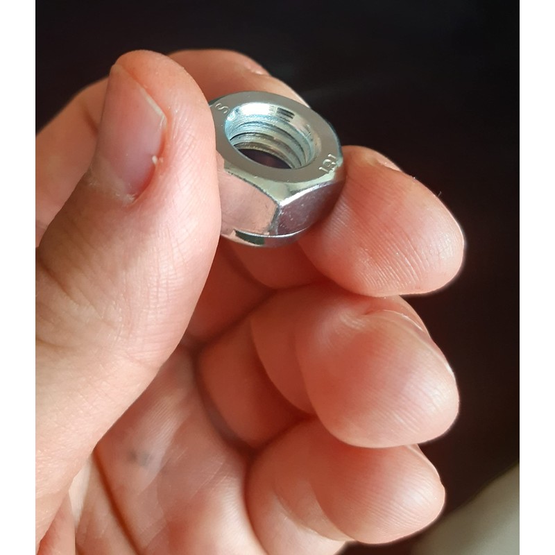 M12 Nyloc Hex Nut Locking Metal Steel Sheet Zinc Plated