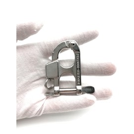 QIANJIEER Quick Release Snap Shackle - 316 Stainless Steel Shackle for Emergency Break Away, Fixed Bail Snap Shackle for Sailing, Camping, Gym, Pet, Surfing, Diving, Fishing, etc.