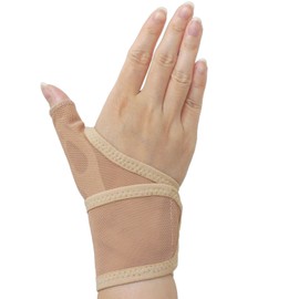 O-ku 80053700 Mesh Wrist Support for Water Work, Beige, Right Hand, Unisex, Made in Japan, Tendonitis, Fixed, Muscle Training, Thin, For Children, Sports, Breathable, Women's, Corrective Goods, Thin