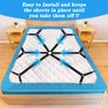 Sheet Straps, Adjustable 6 Sides Bed Sheet Clips, Elastic Fitted