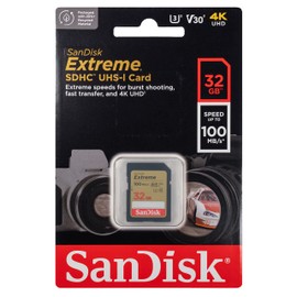 SanDisk 32GB Extreme SD Card (2 Pack) SDHC Memory Cards Compatible Browning Trail Cameras (SDSDXVT-032G-GNCIN) Class 10 UHS-1 U3 4K Bundle with (1) Everything But Stromboli 3.0 Micro & SD Card Reader