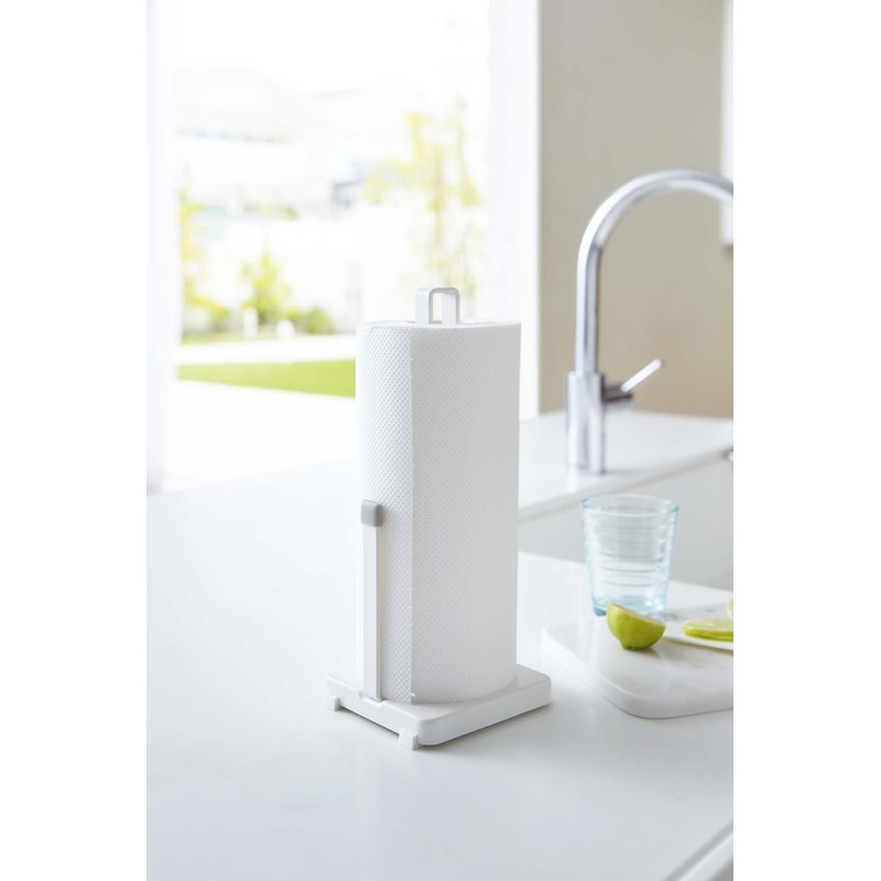 山崎実業 キッチンペーパーホルダー プレート ホワイト 2435