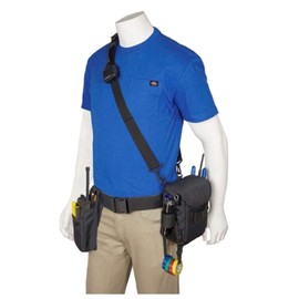 HOLSTERGUY RTP-401P Nylon Radio Shoulder Holster Tool Pouch Radio Strap Universal Adjustable Radio Pouch 12 Separate Pouches to Help Carry Essential Tools Plus a Two-Way Radio RTP-401P Made in USA