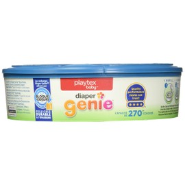 Playtex Diaper Genie Refills for Diaper Genie Diaper Pails - Holds Up to 270 Diapers