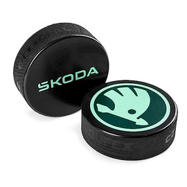 Skoda 6U0087703D Ice Hockey Puck Hard Rubber