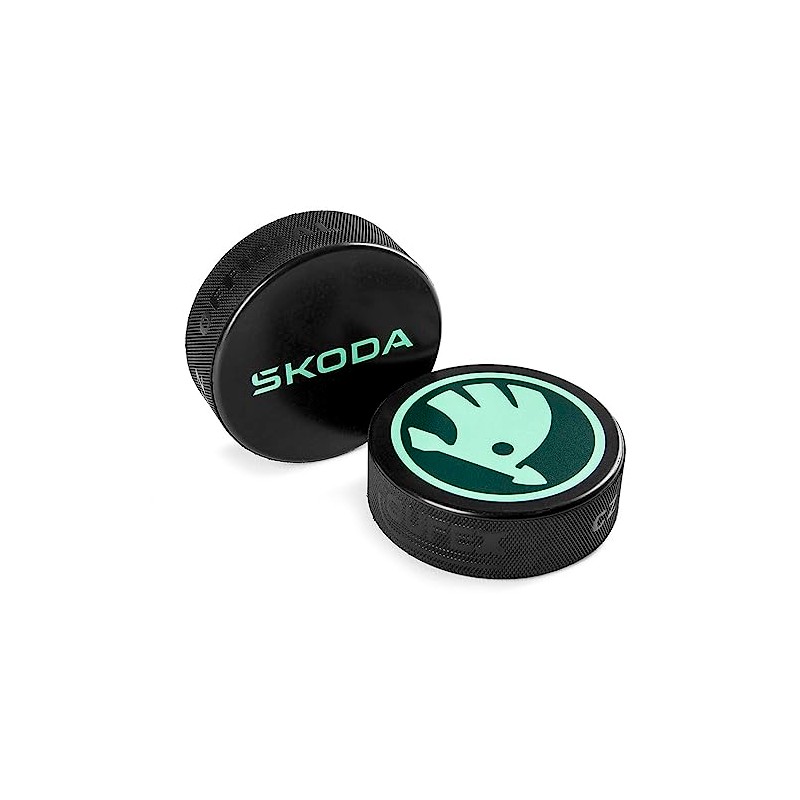 Skoda 6U0087703D Ice Hockey Puck Hard Rubber