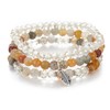 FULU AUTUMN Boho Beaded Bracelet Multi-Layer Crystal Stone Beaded Bracelets