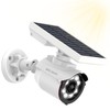 WEILAILIFE Solar Motion Sensor Light Outdoor Wireless Security Floodlight Fake