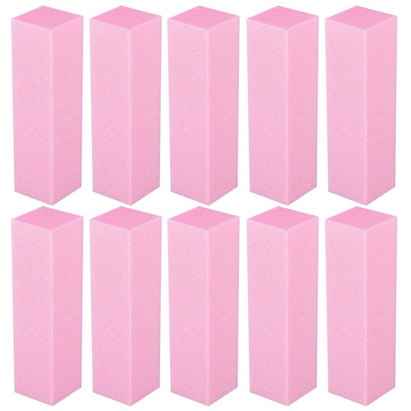 BNP 10PC Pink Buffing Sanding Buffer Block Files Acrylic Pedicure Nail Art Tips