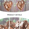 Heart Shaped Mirror Ball Shiny Decorative Reflective Mirror Ball Ornament