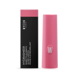 WYCON Cosmetics Hydrasheer Glossy Lipstick, Glossy Lipstick, Soft and Comfortable Formula, Wet Lips Effect - 19 Mallow