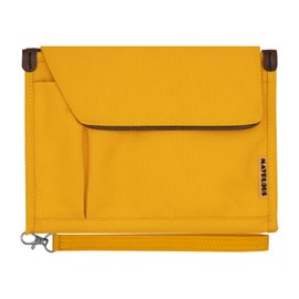 Mayplous A5 Conference Folder Business Organiser Bag Notepad Carry Bag Document Case A5 Portfolio Organizer (Fresh Orange), Fresh Orange, Modern