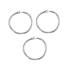 Operitacx 20pcs Scrapbook Key Fob Book Shelves Office Book Ring Loose Leaf Book Rings Metal Keychain Loose Leaf Rings Metal Clip for Organization Metal Book Ring Key Chain Binder Metal Ring