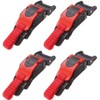 RMISODO 4 Pieces Motorcycle Helmet Buckles Clip Plastic Motor Bike