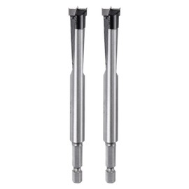 sourcing map 2 Pcs Forstner Drill Bit 12mm (15/32") Dia YG8/C1 Tungsten Carbide Twist Wood Forstner Bits Hole Saw Auger Opener Cutter for Woodworking Drilling
