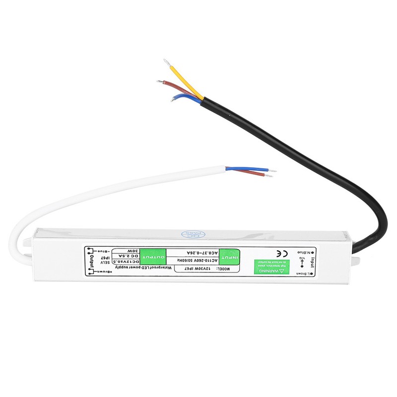 12V 30W LED Waterproof Switch Power Supply Outdoor Waterproof LED